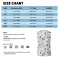 thumbnail image 5 of Lsque Carrot Rabbit Print Men's Cotton Blend Sleeveless Muscle Shirts (S-3XL)- Moisture Wicking, Odor Protection, UPF 30+,Large, 5 of 8