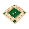 thumbnail image 1 of Shut The Box Dice Game,2-4 Player Family Wooden Board Table Math Games for Adults and Kids, Dices Classics Tabletop Version Games for Classroom,Home,Party or Pub, 1 of 7