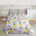 thumbnail image 2 of Manfei Pineapple Fruit Bedding Comforter Set, Kawaii Cartoon Watermelon Twin Comforter Sets, Teen Boy Girl Kid Reversible Bedding Set, Ultra Soft Home Decor, 2pcs, 2 of 8