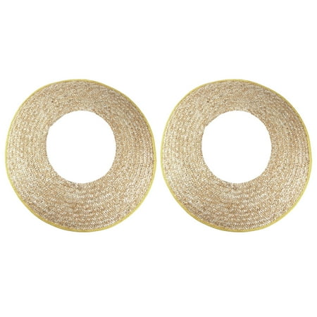 

Miangastore 2 Pcs Straw Hard Hat Sun Shade Construction Helmet Sunshield for Workers
