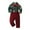 O-Green8657, variant on CUZIBR Toddler Boys Long Sleeve Christmas Cartoon Animal Prints T Shirt Tops Suspender Pants Child Kids Gentleman Outfits Cute Dailywear For Child