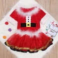 thumbnail image 2 of xiaxaixu Noël Pelucheux Manches Courtes Col Rond Pull + Jupe en Tulle, 2 of 9