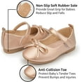 thumbnail image 4 of Toddler Little Girl Mary Jane Dress Shoes Ballet Flats for Girl Party School Shoes Bowknot Princess Shoes, 4 of 6