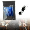 thumbnail image 3 of Bolsa para tijeras de peluquero con cinturón, funda portátil para tijeras de pelo para estilistas. Azul claro, 3 of 9
