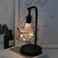 thumbnail image 4 of Lámpara de noche LED de hierro Estilo nórdico Lámpara de escritorio LED creativa Decoración de mesita de noche para dormitorio Lámpara de escritorio personalizada con carga de aprendizaje, 4 of 5