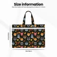 thumbnail image 3 of Kdxio Forest Animal Faces File Tote Document Bag Business Briefcase Bag Document Organizer Tote Briefcase for Letter A4 Files Business Teacher Office Bag, 3 of 8