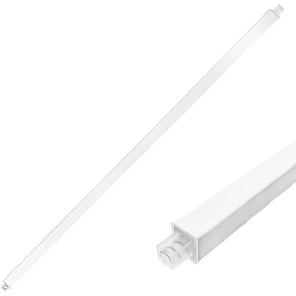 24-Inch Adjustable Towel Bar Replacement Rod Spring End Wall-Mounted Replacement for Bathroom & Kitchen Towel Storage