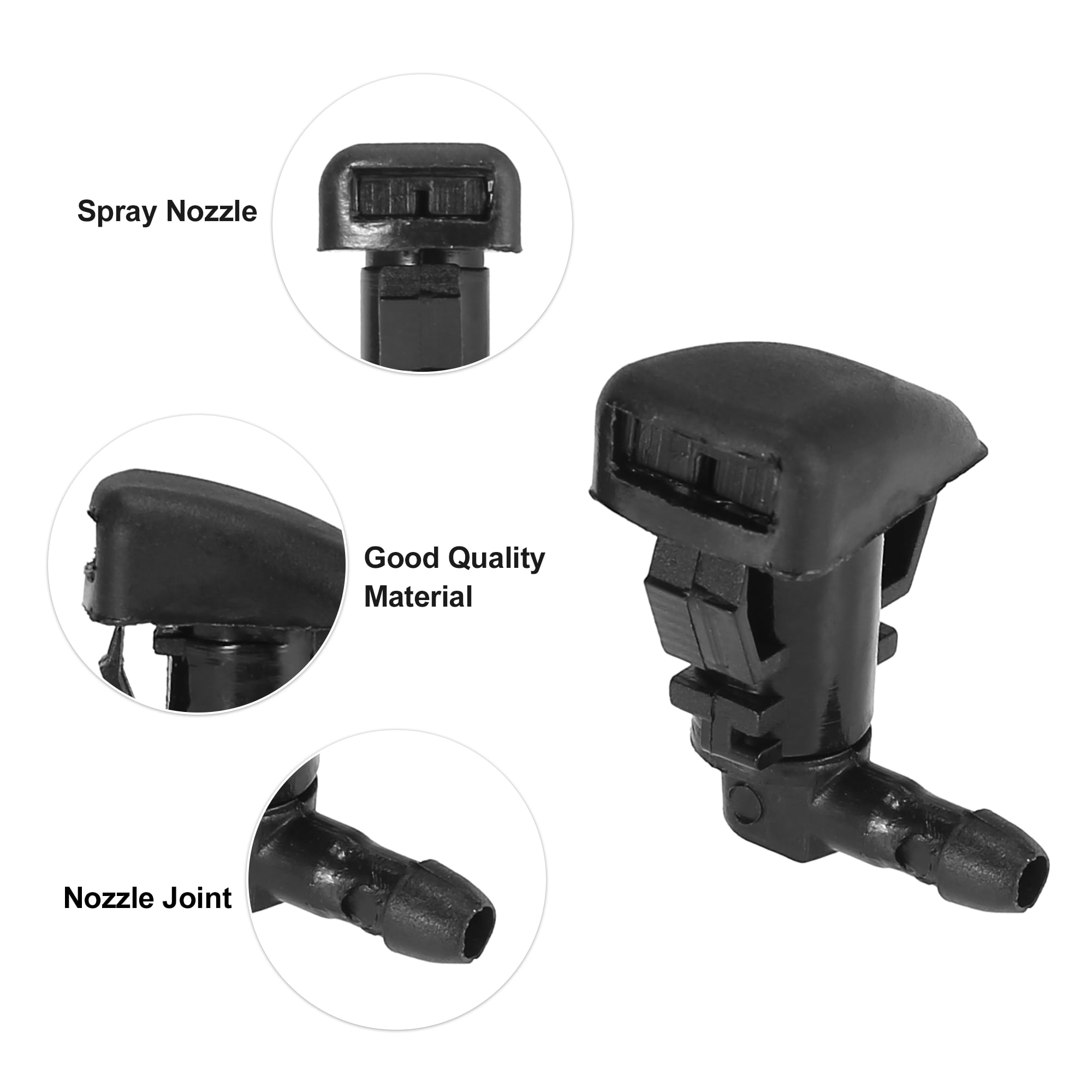 Unique Bargains Windshield Washer Nozzle Sprayer Kit for Lincoln MKZ with Hose