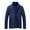 Dark Blue, variant on ohmzyzo Men's Lightweight Full Zip Coats Soft Fleece Lined Jackets Stand Collar Outdoor Coats Casual Thermal Solid Color Tops With Pockets L