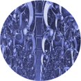thumbnail image 1 of Ahgly Company Tapis Rond Lavable en Machine Intérieur Transitionnel Bleu Ciel, 8 Pieds Rond, 1 of 7