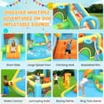 thumbnail image 2 of Veeboto Inflatable Water Slide for 3-12 Years, Bounce House with Climbing Wall, Ball Pool, Water Guns, Basketball Hoop, Hoop Game, Indoor/Outdoor Kids Bouncy Castle with Blower, 2 of 8