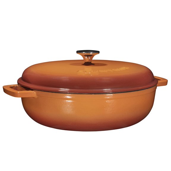 Bruntmor Enameled Cast Iron Dutch Oven With Lid And Stainless Steel Knob - 45