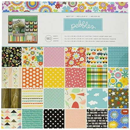 American Crafts Best of Paper Pad, 12 by 12-Inch,