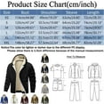 thumbnail image 3 of Men's Winter Lined Hooded Jacket Windproof Outdoor Coat With Full Zip Front For Cold Weather And Warmth Workwear Men's Trench Coat Plus Size Winter Cardigan for Men, 3 of 9