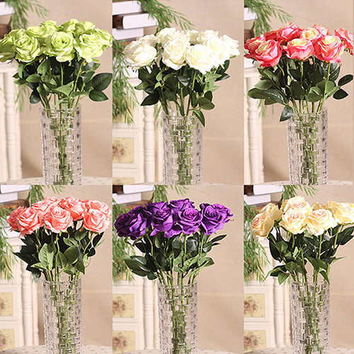 1PC Artificial Flowers DIY Home Bridal Bouquet Wedding Party Home Decor 
