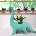 thumbnail image 4 of Dinosaur Shaped Succulent Pot, Cute Planter Container Gardening Plant Flower Pot, Cactus Bonsai Pot for Home Office Desktop Decoration (Light Blue), 4 of 9