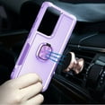 thumbnail image 3 of For Samsung Galaxy s24 Superior 3in1 Magnetic Ring Stand Case Cover - Bright Purple, 3 of 3