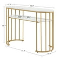thumbnail image 6 of BarberPub Makeup Vanity Desk with Metal Frame, Faux Marbling Top, 6 of 9