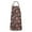 Black Daisy Flower, variant on Blue Daisy Flower Orange Centers Pattern Apron-Garden Aprons for Women with Pockets-Cotton Linen Waterproof Kitchen Cooking Gardening Aprons Adjustable for Kitchen,Cooking,BBQ and Salon 33x27 Inch