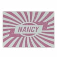 thumbnail image 1 of Nancy Cutting Board, Popular Women`s Name Illustration with Retro Style Elements Pink and White, Decorative Tempered Glass Cutting and Serving Board, Small Size, Pale Pink and White, by Ambesonne, 1 of 1