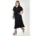 thumbnail image 2 of Vestido camisero con cinto Roman Fashion /Tallas Extras, 12751 (Negro) negro 36, 2 of 6