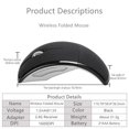 thumbnail image 4 of Foldable Wireless Mouse With Silent Click Bluetooth 2.4Ghz Dual-Mode Portable Arc Mouse, Suitable For Home, Office, Travel, Usb Receiver Suitable For Laptop, 4 of 6