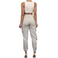 thumbnail image 4 of TheFound Women Solid Color Sweatpants Casual High Loose Fit Jogger Pants, 4 of 5