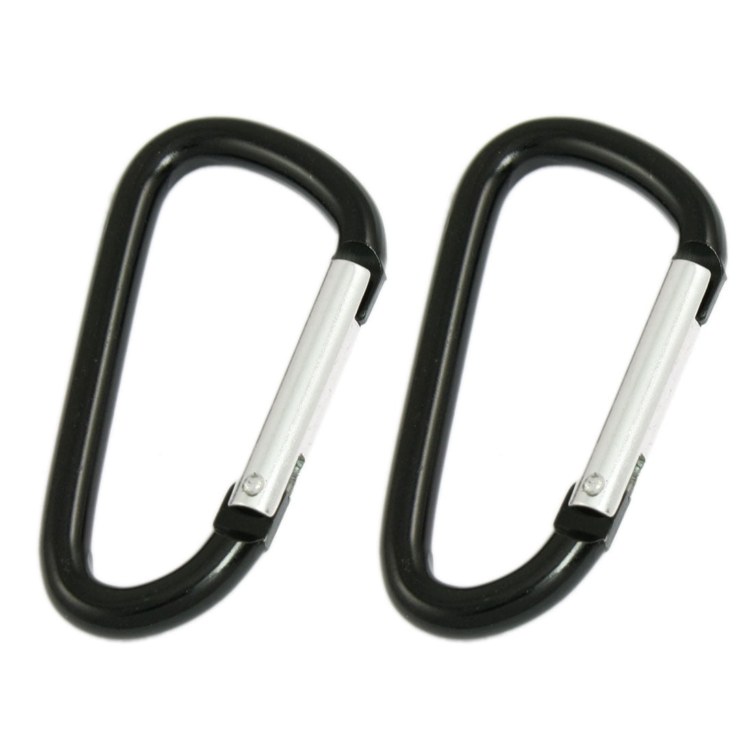 2 Pcs Bottle Bag Carrying Aluminum Alloy Black Carabiners