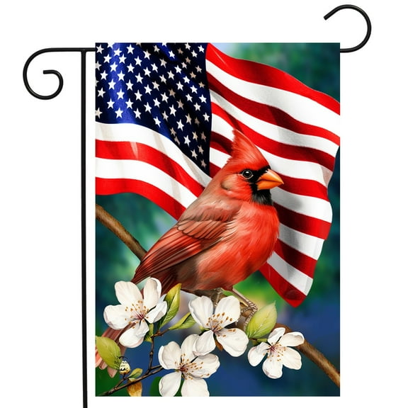 Briarwood Lane American Floral Cardinal Garden Flag
