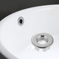 thumbnail image 2 of HAHDAXIA Sink Basin Trim Overflow Cover Brass Insert in Hole Round Caps Chrome, 2 of 5