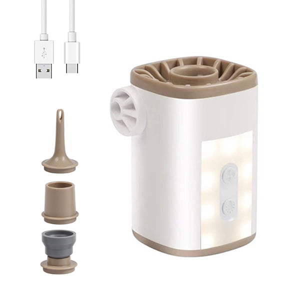 Inflador eléctrico Bomba de aire eléctrica inalámbrica portátil con luz 3600 mAh USB recargable Mini Tomshoo Inflador eléctrico