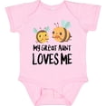 thumbnail image 3 of Inktastic Bees My Great Aunt Loves Me Boys or Girls Baby Bodysuit, 3 of 5