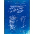 thumbnail image 2 of Borders, Cole 12x14 White Modern Wood Framed Museum Art Print Titled - PP500-Faded Blueprint Early Helicopter Patent Poster, 2 of 4