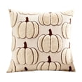 thumbnail image 2 of Kiddiway Halloween Harvest Large Pumpkin Pillow - Warm Fall Halloween Decor, Decorative Cushion for Couch, Halloween Throw Pillows with Rustic Charm,Beige, 2 of 7