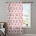 thumbnail image 3 of Vintage Flower Pattern Sheer Curtains 54 Inches Long, Spring Floral Leaves Plants Pink Light Filering Curtains, Breathable Simi Curtain Privacy Drapes for Kitchen Bathroom Small Window Treatment, 3 of 9