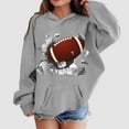 thumbnail image 4 of lnmuld Pullover Hoodies Girls Football Rugby Sports Hoodie Toddler Kids Teen Player Retro Pullover Sweatshirt for Fans and AthletesCute Hoodies for Teen Girls Size:4-5 Years, 4 of 6