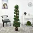 thumbnail image 4 of Nearly Natural 5.5ft English Ivy Topiary Spiral Artificial Tree UV Resistant, 4 of 4