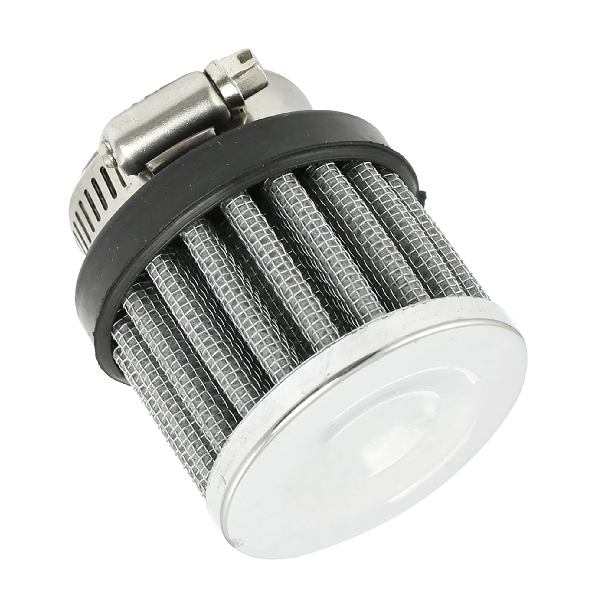 Unique Bargains 1pc 0.98"-1.50" Hose Clamp Universal Car Air Filter Silver Tone