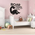 thumbnail image 2 of Girls Roar Means I Love You in Dinosaur Loving Animal Wall Decal Decoration Cute Little Happy Dinosaur Silhouettes Kids Boys Toys Lasts Years and Easily Removable - Size: 20 In(W) x 20 In(H), 2 of 5