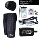 thumbnail image 1 of Bañador de cinco puntos de secado rápido para hombre, impermeable, gorro de baño con estampado de piel de tiburón y gafas, 1 of 4