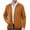 Orange, variant on Wancir Men's Casual Suede Bomber Jacket Lightweight Full Zip Up Jackets Vintage Faux Leather Jacket