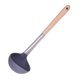 thumbnail image 1 of Long Handle Silicone Soup Spoon Heat Resistant Cooking Scoop Food Serving Soup Ladle Cookware Kitchen Utensil For Home Restaurant, 1 of 1