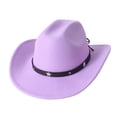 thumbnail image 3 of Western Style Cowboy Hat With Star Unisex Riding Accessory For Casual Home Everyday Wear And AllSeason Use, 3 of 3