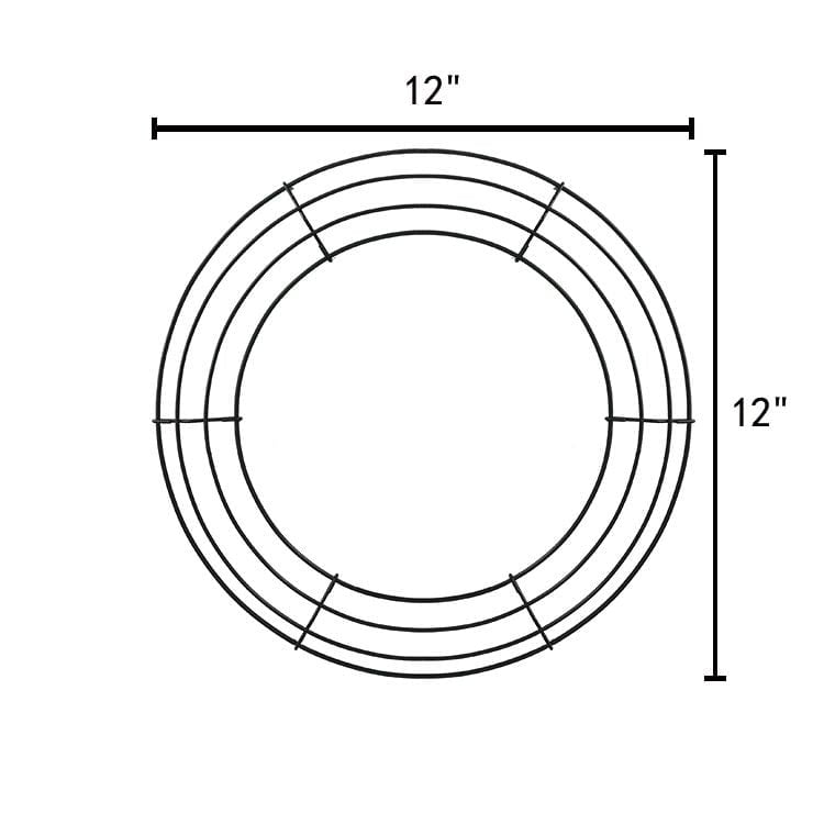 Couronne de fils de 12 po de Lerman Decor Couronne de fil verte