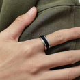 thumbnail image 2 of style 5 Anillo de temperatura inteligente Anillo de pareja de sentimiento de emoción de humor de acero de titanio, 2 of 4