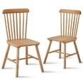 thumbnail image 3 of 4 Pieces of Dining Chair, Rubber Wood Material, Dining Chair, Solid Wood Chair, Solid Wood Dining Table Chair, Living Room Chair, Simple and Natural, 3 of 16