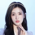 thumbnail image 4 of STOBOK 1Pc White Rhinestone Hair Decor Elegant Crystal Headband for Bridal and Formal Events, 4 of 8