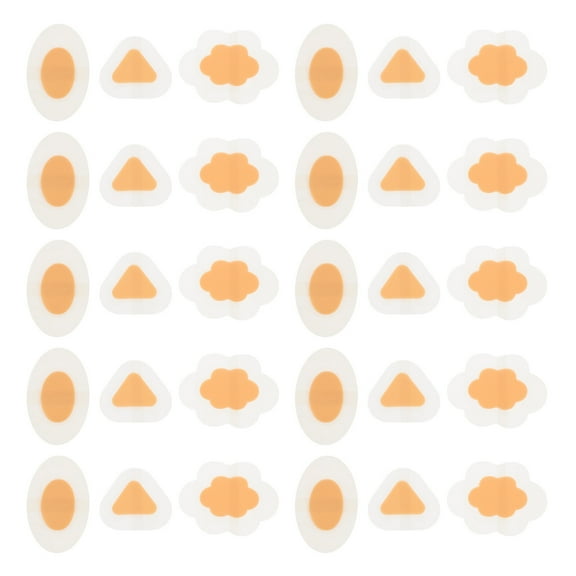 LEORX 60pcs Anti-grinding Foot Sticker Heel Stickers PE Assorted Color Daily Use