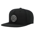 thumbnail image 1 of Mizuno Unisex Crossed Clubs Snapback Hat Black, 1 of 5