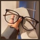 thumbnail image 1 of Gafas de miopía ultralivianas con montura grande y cara lisa para mujer, lentes planas anti luz azul de alta definición sin receta, 1 of 6